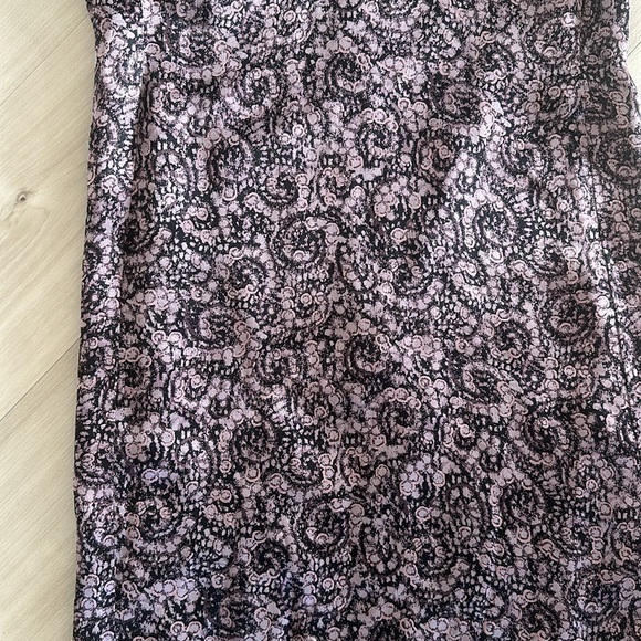 Cynthia Rowley 90s Purple Pattern Cocktail Dress - Picture 2 of 5